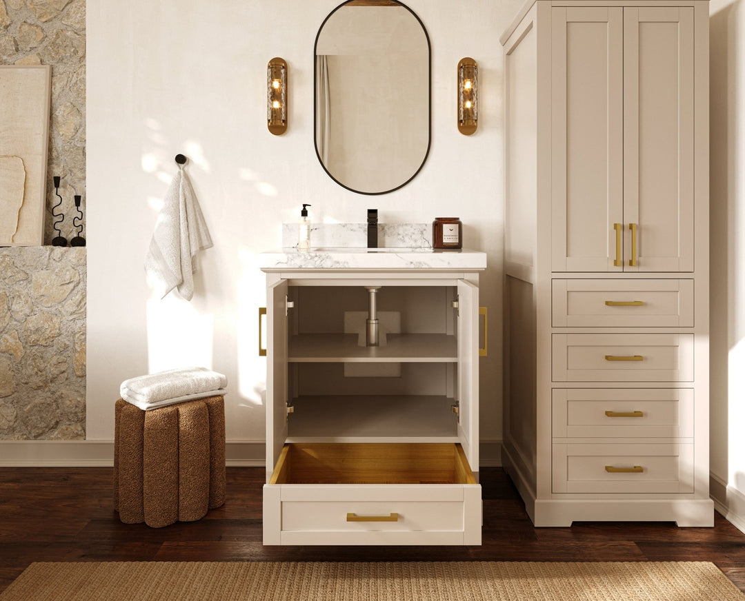 Boston 30 in. W x 22 in. D Single Sink Bathroom Vanity - Willow Bath and Vanity