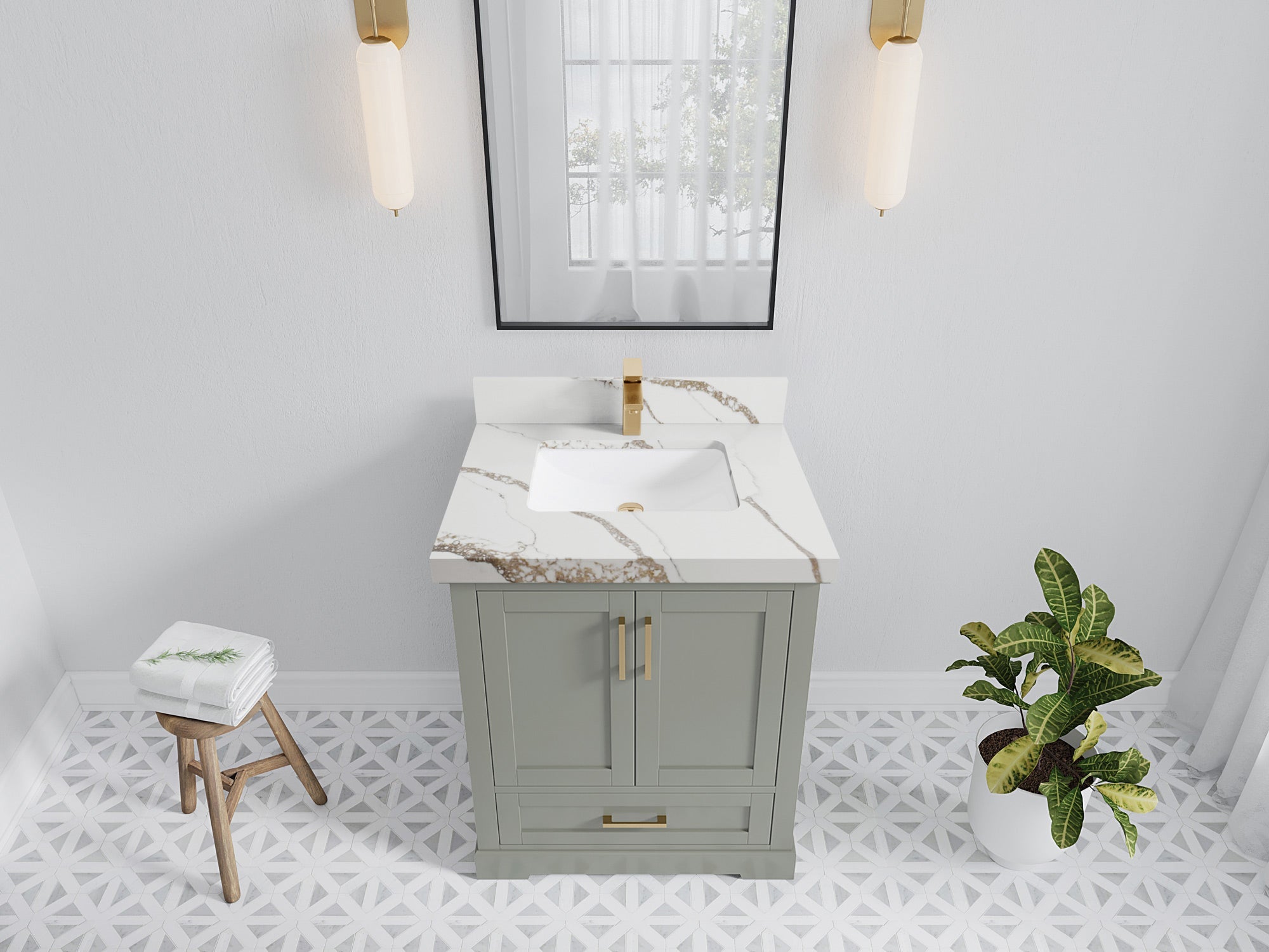 Boston 30 in. W x 22 in. D Single Sink Bathroom Vanity - Willow Bath and Vanity