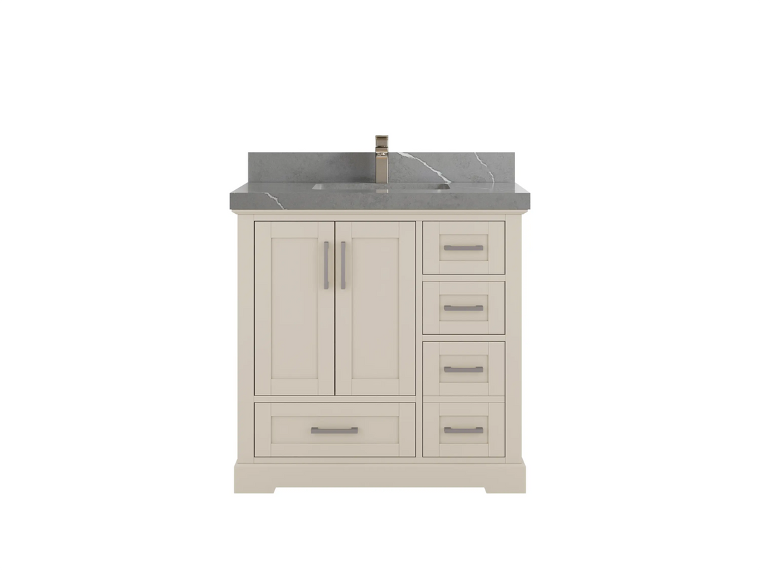 Boston 36 in. W x 22 in. D Center Sink Bathroom Vanity - Willow Bath and Vanity