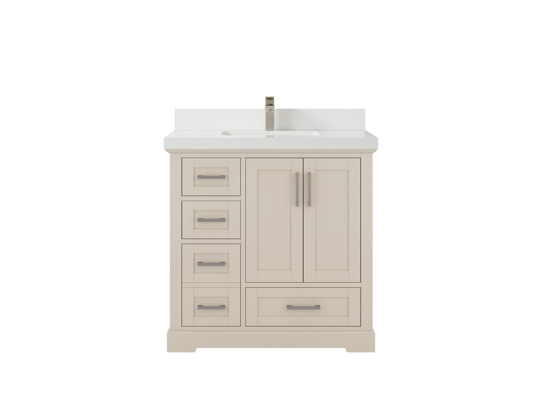 Boston 36 in. W x 22 in. D Center Sink Bathroom Vanity - Willow Bath and Vanity