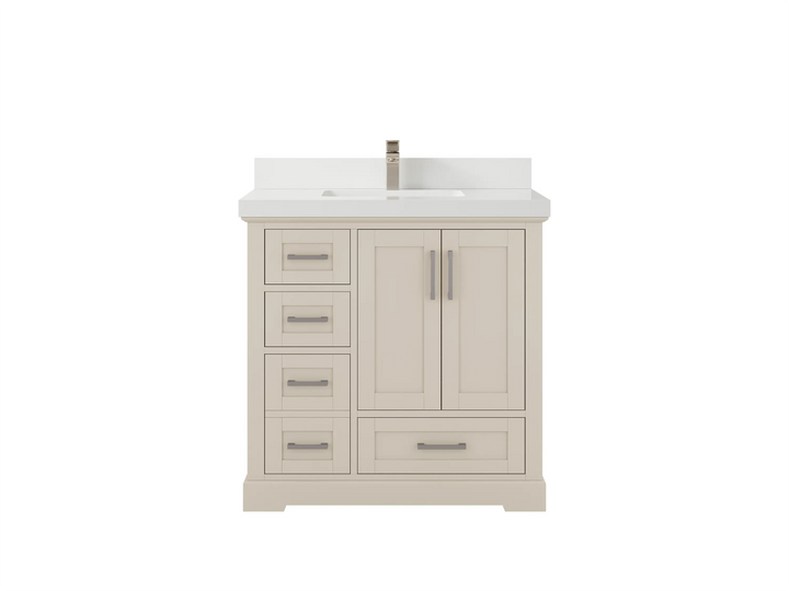 Boston 36 in. W x 22 in. D Center Sink Bathroom Vanity - photo 31