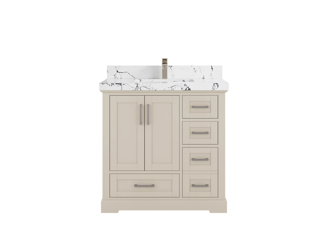 Boston 36 in. W x 22 in. D Center Sink Bathroom Vanity - Willow Bath and Vanity