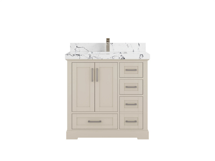 Boston 36 in. W x 22 in. D Center Sink Bathroom Vanity - photo 29