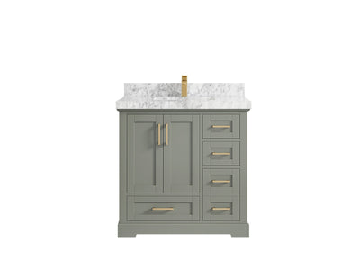 Boston 36 in. W x 22 in. D Center Sink Bathroom Vanity - Willow Bath and Vanity