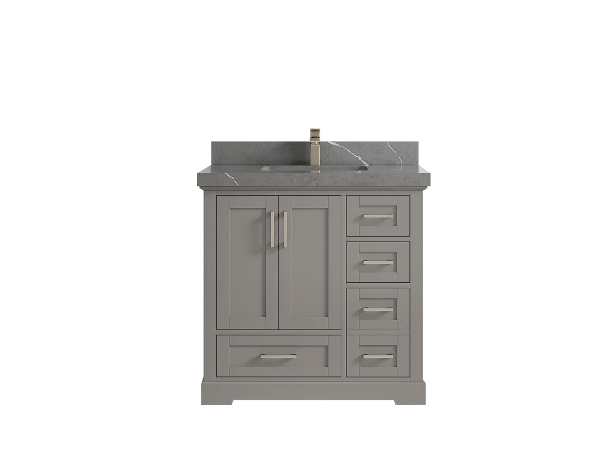 Boston 36 in. W x 22 in. D Center Sink Bathroom Vanity - Willow Bath and Vanity
