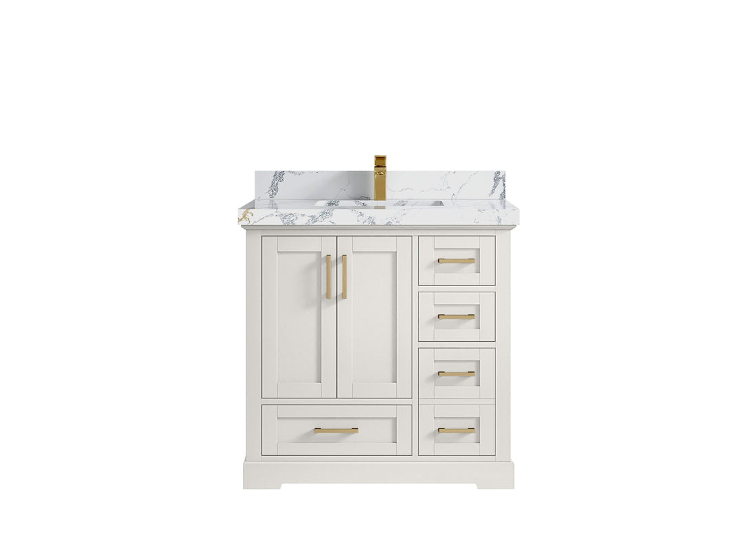 Boston 36 in. W x 22 in. D Center Sink Bathroom Vanity - Willow Bath and Vanity
