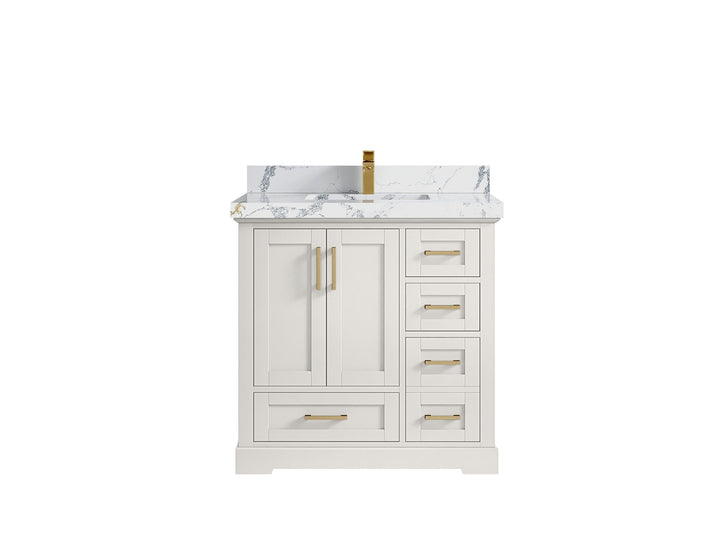Boston 36 in. W x 22 in. D Center Sink Bathroom Vanity - photo 24