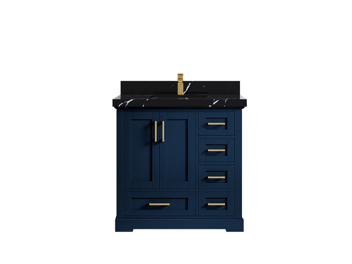Boston 36 in. W x 22 in. D Center Sink Bathroom Vanity - photo 17