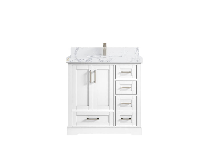 Boston 36 in. W x 22 in. D Center Sink Bathroom Vanity - photo 24