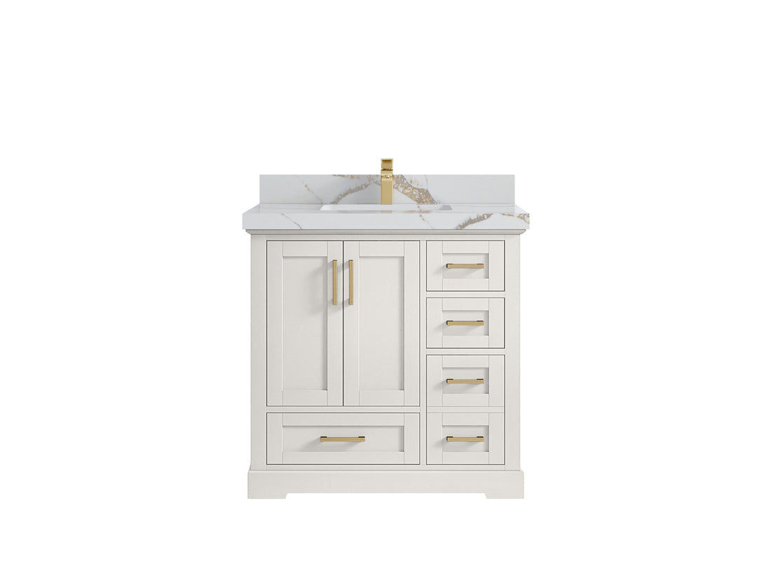 Boston 36 in. W x 22 in. D Center Sink Bathroom Vanity - Willow Bath and Vanity