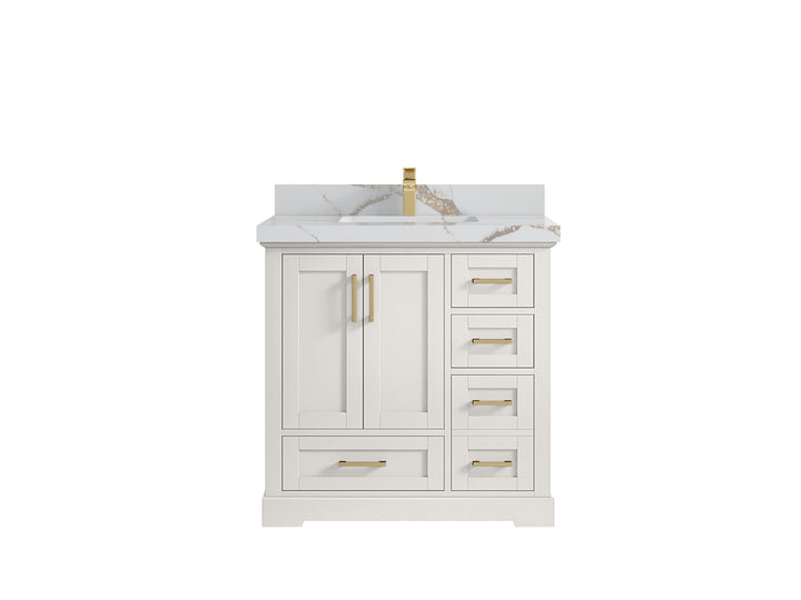 Boston 36 in. W x 22 in. D Center Sink Bathroom Vanity - photo 18