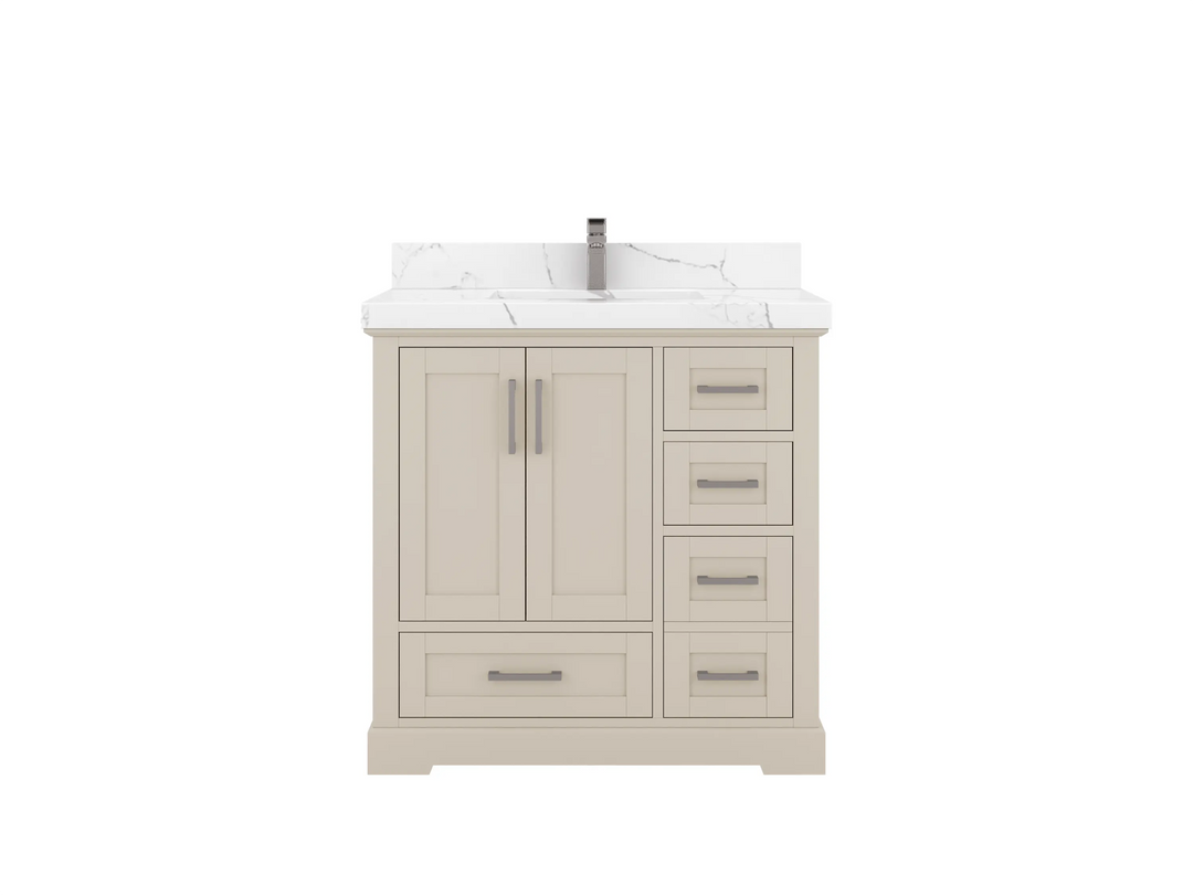 Boston 36 in. W x 22 in. D Center Sink Bathroom Vanity - Willow Bath and Vanity