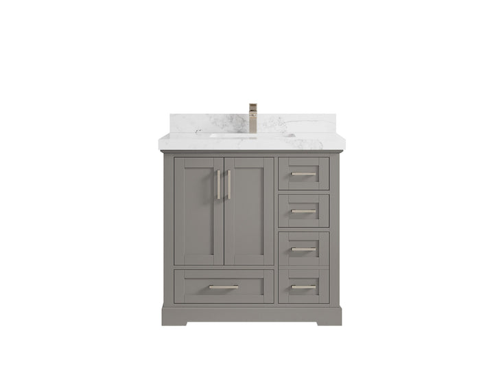 Boston 36 in. W x 22 in. D Center Sink Bathroom Vanity - photo 23