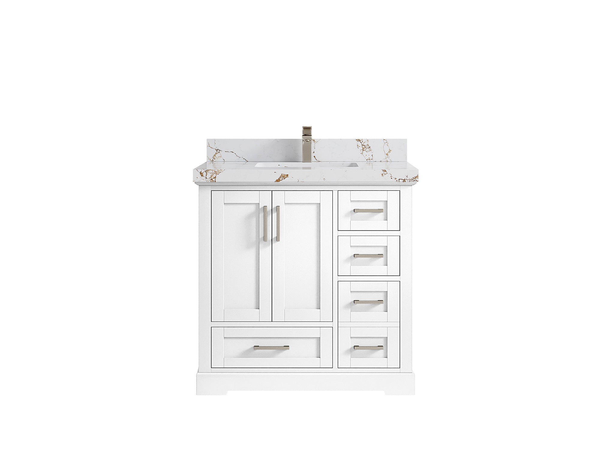 Boston 36 in. W x 22 in. D Center Sink Bathroom Vanity - Willow Bath and Vanity