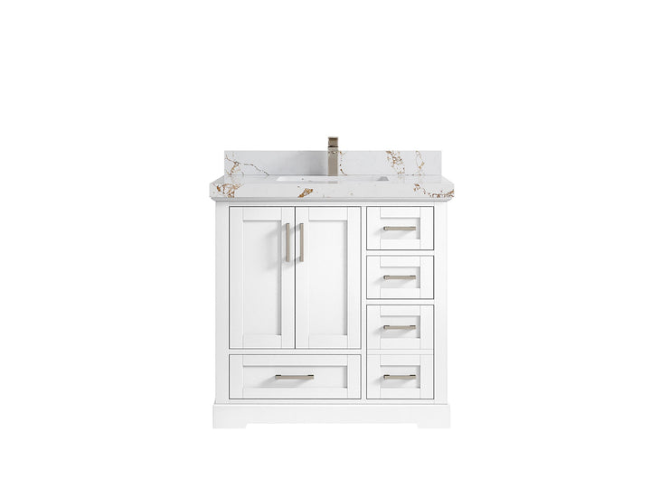 Boston 36 in. W x 22 in. D Center Sink Bathroom Vanity - photo 36