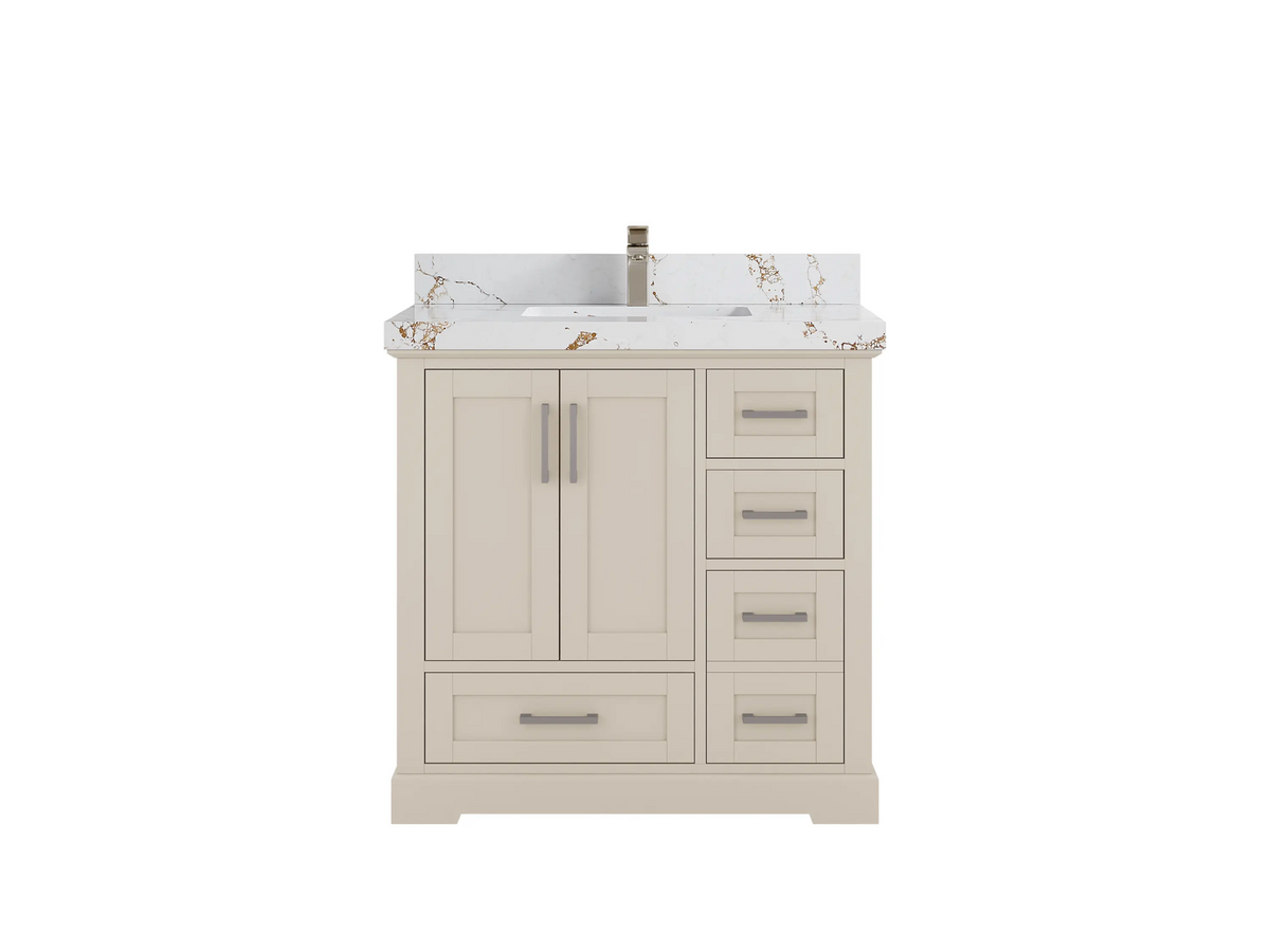 Boston 36 in. W x 22 in. D Center Sink Bathroom Vanity - Willow Bath and Vanity