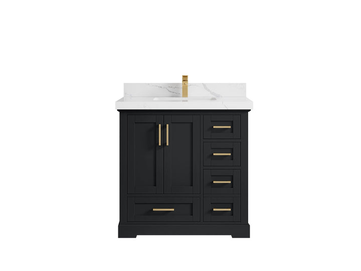 Boston 36 in. W x 22 in. D Center Sink Bathroom Vanity - photo 20