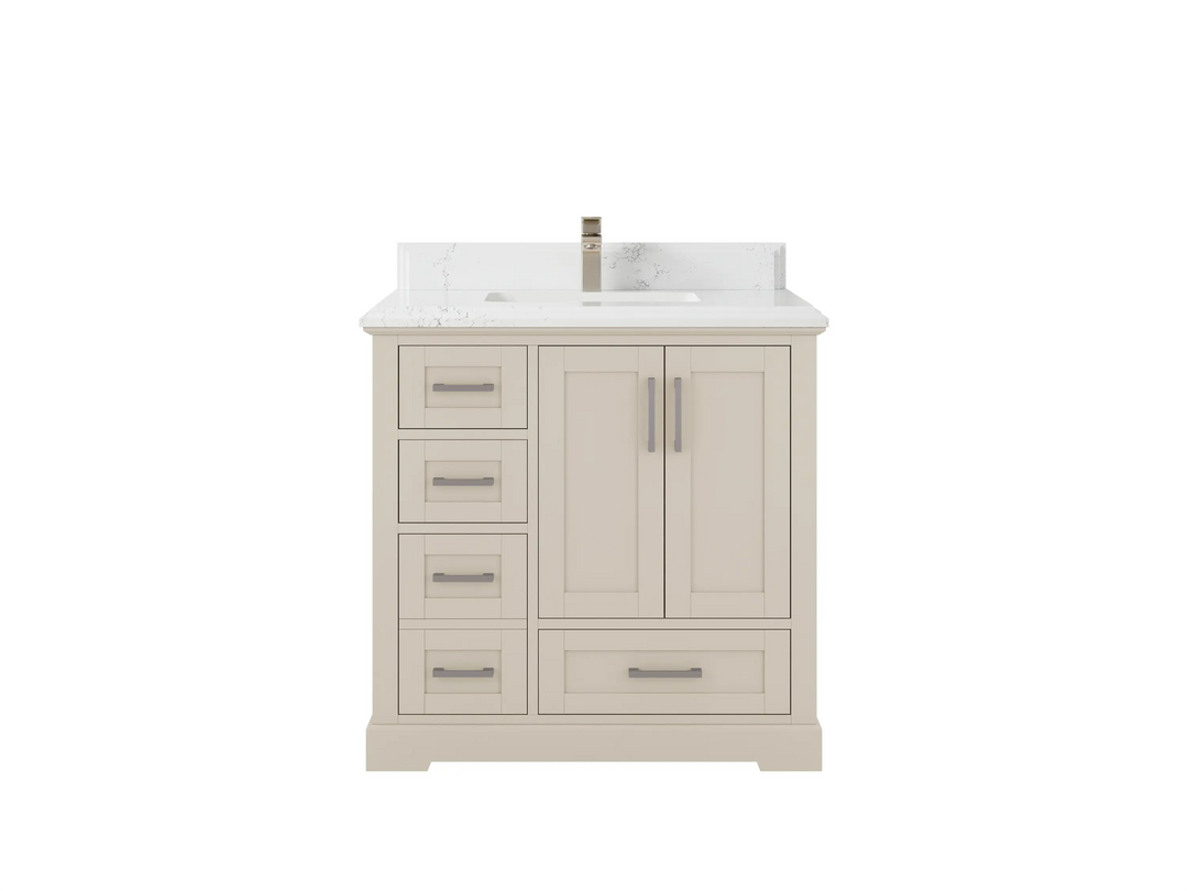 Boston 36 in. W x 22 in. D Center Sink Bathroom Vanity - Willow Bath and Vanity