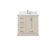 Boston 36 in. W x 22 in. D Center Sink Bathroom Vanity - photo 22