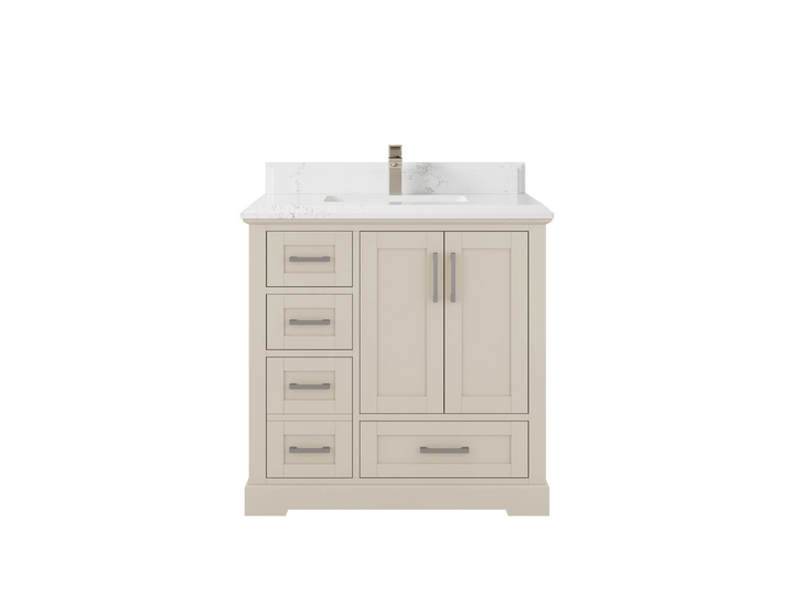 Boston 36 in. W x 22 in. D Center Sink Bathroom Vanity - photo 22