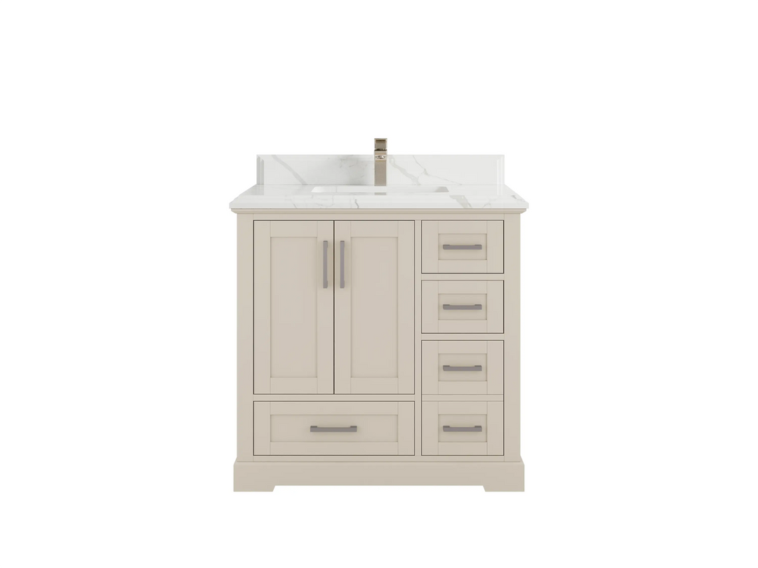 Boston 36 in. W x 22 in. D Center Sink Bathroom Vanity - Willow Bath and Vanity