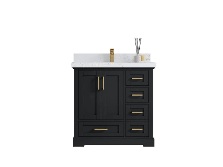 Boston 36 in. W x 22 in. D Center Sink Bathroom Vanity - photo 1