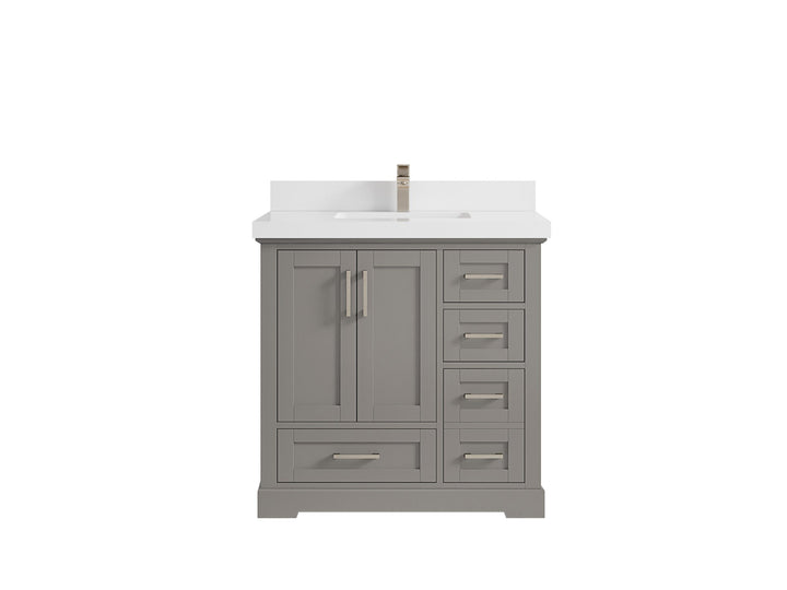 Boston 36 in. W x 22 in. D Center Sink Bathroom Vanity - photo 41