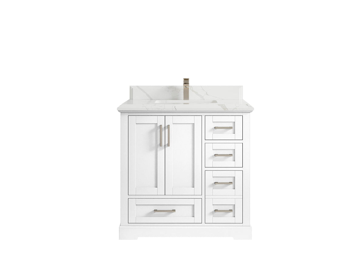 Boston 36 in. W x 22 in. D Center Sink Bathroom Vanity - Willow Bath and Vanity