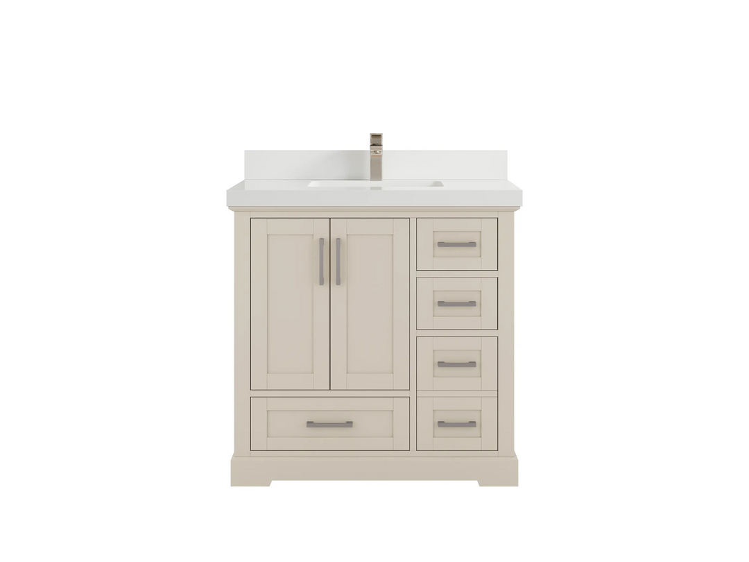 Boston 36 in. W x 22 in. D Center Sink Bathroom Vanity - Willow Bath and Vanity