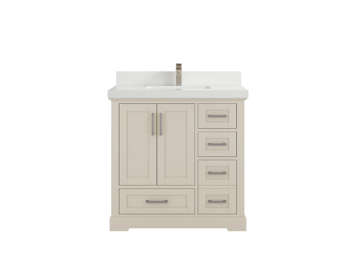 Boston 36 in. W x 22 in. D Center Sink Bathroom Vanity - photo 31