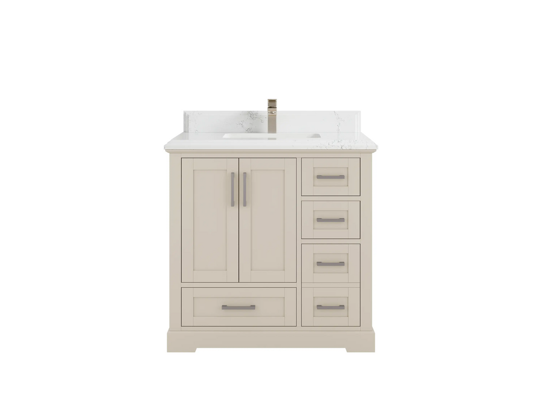 Boston 36 in. W x 22 in. D Center Sink Bathroom Vanity - Willow Bath and Vanity