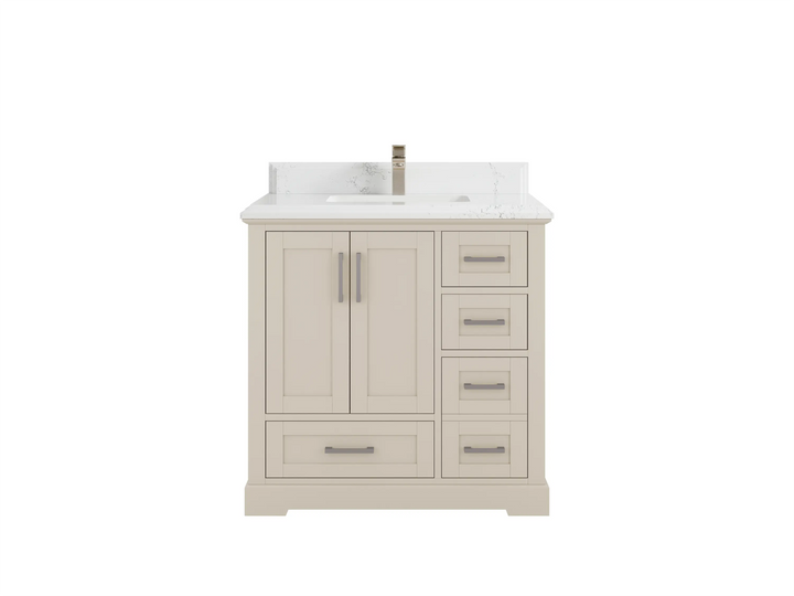 Boston 36 in. W x 22 in. D Center Sink Bathroom Vanity - photo 22