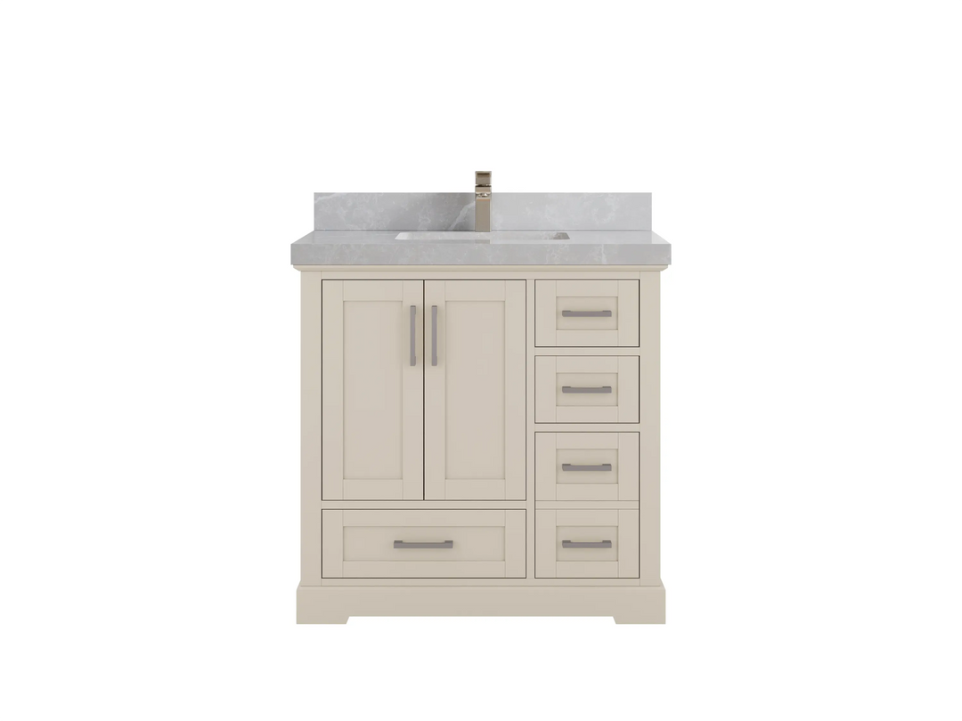 Boston 36 in. W x 22 in. D Center Sink Bathroom Vanity - Willow Bath and Vanity