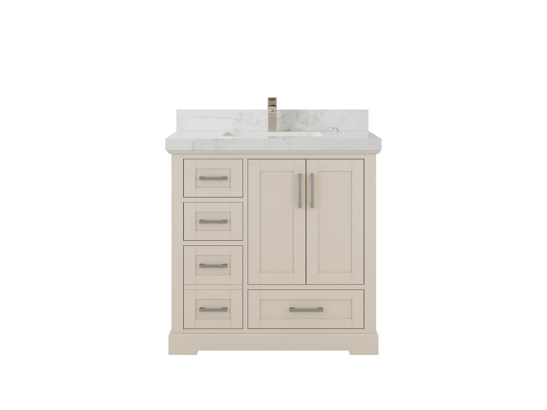Boston 36 in. W x 22 in. D Center Sink Bathroom Vanity - Willow Bath and Vanity