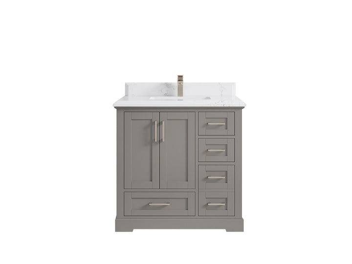 Boston 36 in. W x 22 in. D Center Sink Bathroom Vanity - photo 45