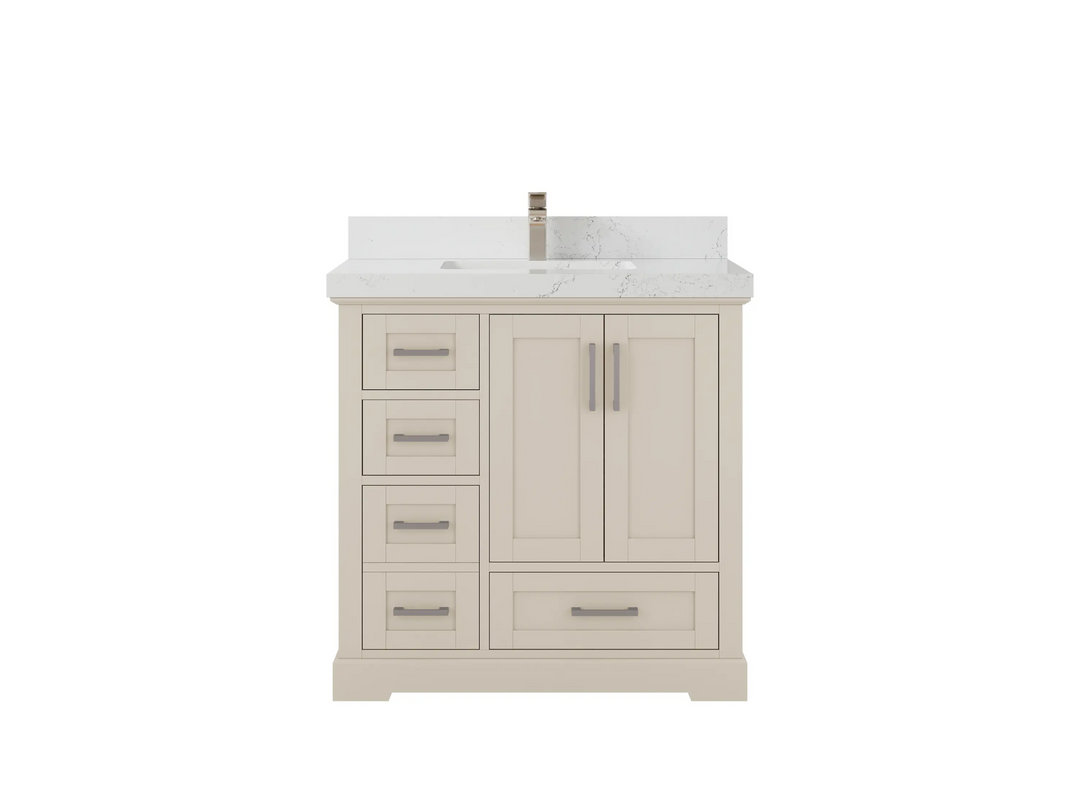 Boston 36 in. W x 22 in. D Center Sink Bathroom Vanity - Willow Bath and Vanity