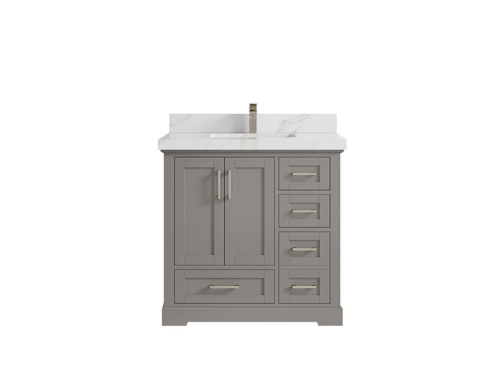 Boston 36 in. W x 22 in. D Center Sink Bathroom Vanity - photo 25