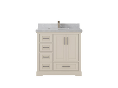 Boston 36 in. W x 22 in. D Center Sink Bathroom Vanity - photo 25
