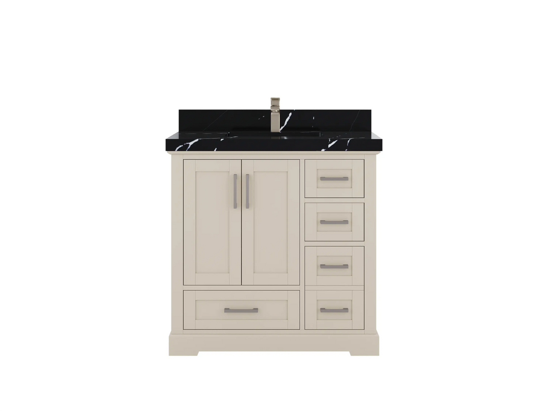 Boston 36 in. W x 22 in. D Center Sink Bathroom Vanity - Willow Bath and Vanity