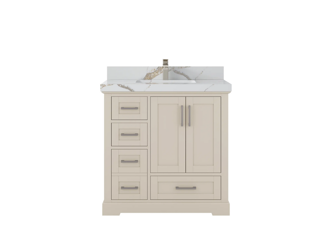 Boston 36 in. W x 22 in. D Center Sink Bathroom Vanity - Willow Bath and Vanity