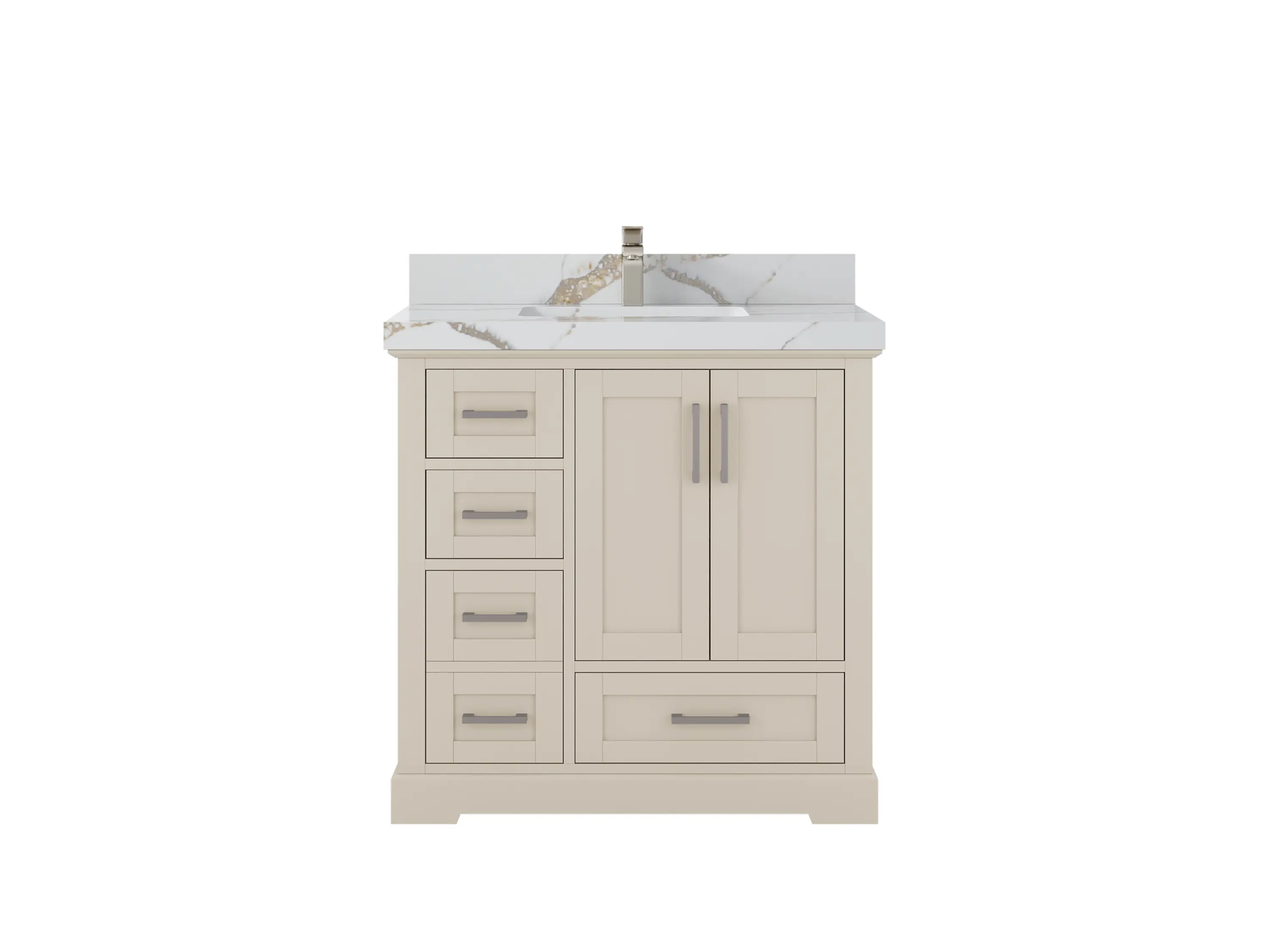 Boston 36 in. W x 22 in. D Center Sink Bathroom Vanity - Willow Bath and Vanity