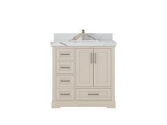 Boston 36 in. W x 22 in. D Center Sink Bathroom Vanity - photo 16