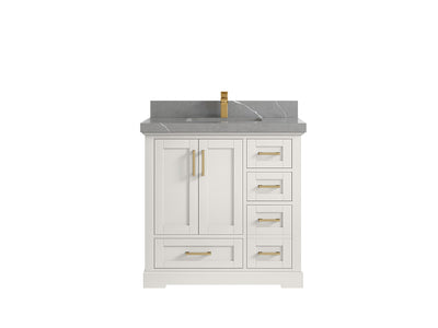 Boston 36 in. W x 22 in. D Center Sink Bathroom Vanity - Willow Bath and Vanity
