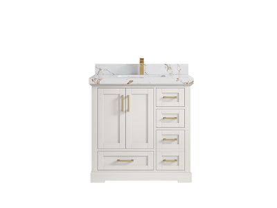 Boston 36 in. W x 22 in. D Center Sink Bathroom Vanity - Willow Bath and Vanity