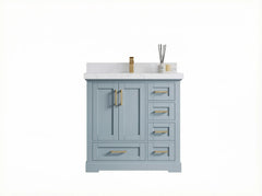 Boston 36 in. W x 22 in. D Center Sink Bathroom Vanity - photo 1