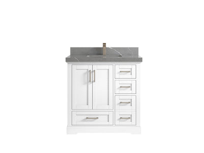 Boston 36 in. W x 22 in. D Center Sink Bathroom Vanity - Willow Bath and Vanity