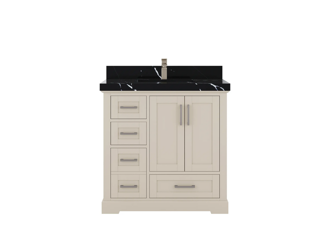 Boston 36 in. W x 22 in. D Center Sink Bathroom Vanity - Willow Bath and Vanity