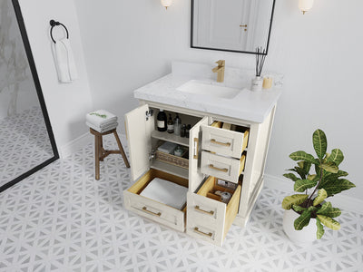 Boston 36 in. W x 22 in. D Center Sink Bathroom Vanity - Willow Bath and Vanity