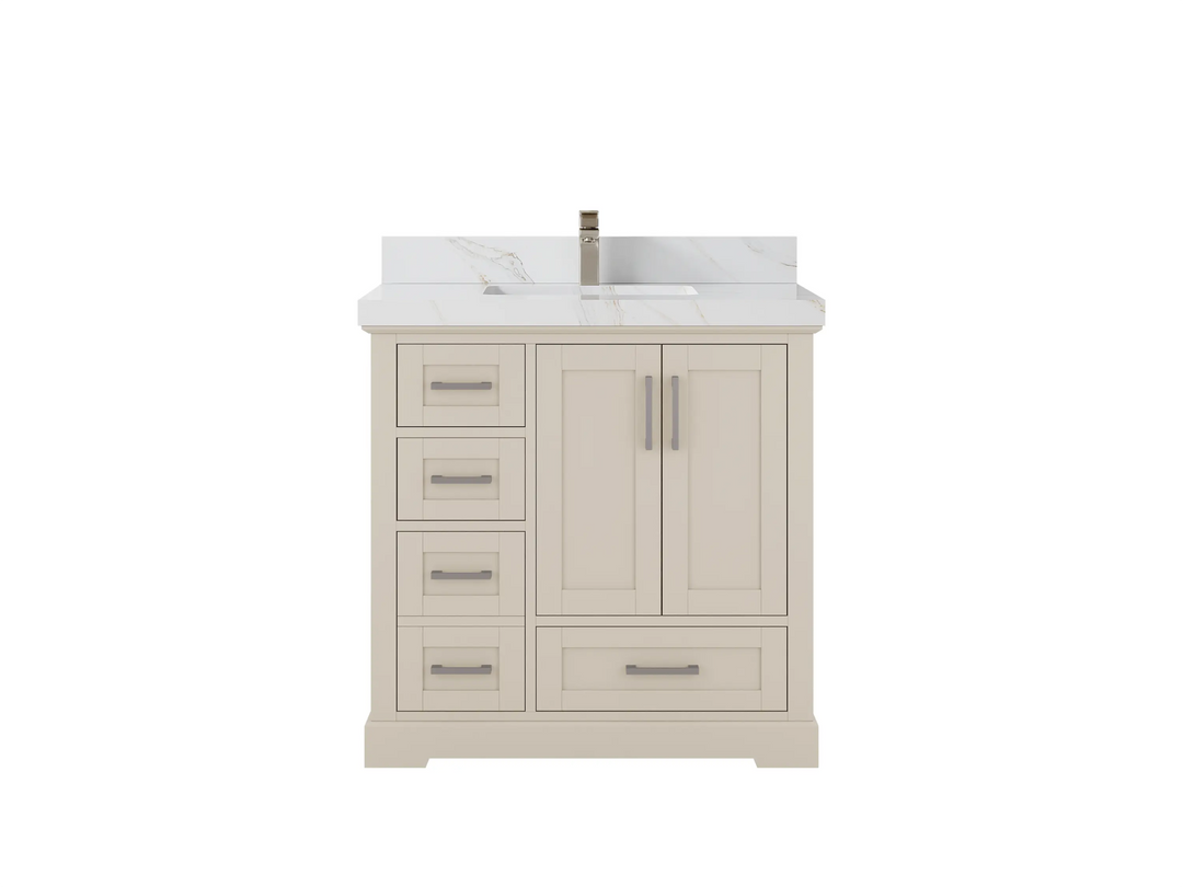 Boston 36 in. W x 22 in. D Center Sink Bathroom Vanity - Willow Bath and Vanity