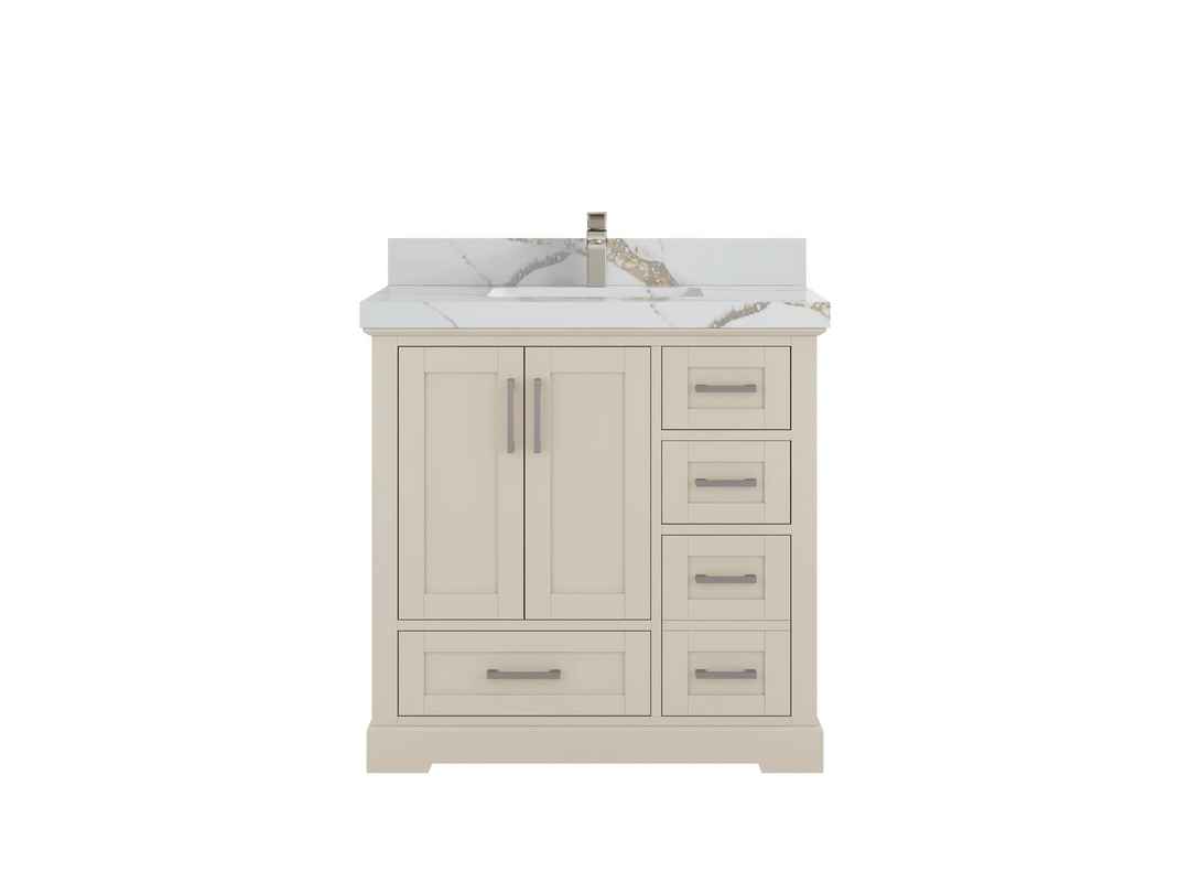 Boston 36 in. W x 22 in. D Center Sink Bathroom Vanity - Willow Bath and Vanity
